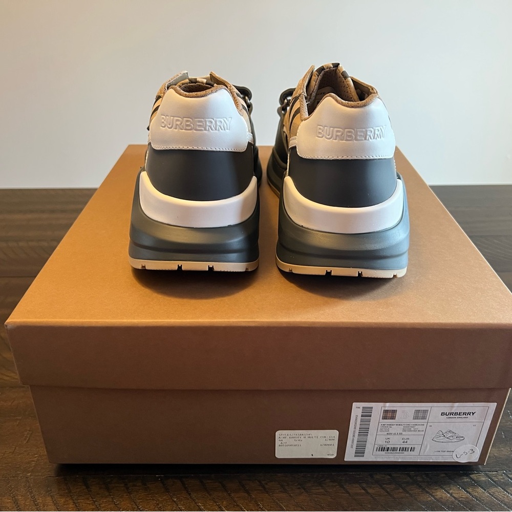 Vintage Burberry Ramsey Grey/Archive Beige Checkerboard Size 44 EU 8031098 NIB - Picture 7 of 16